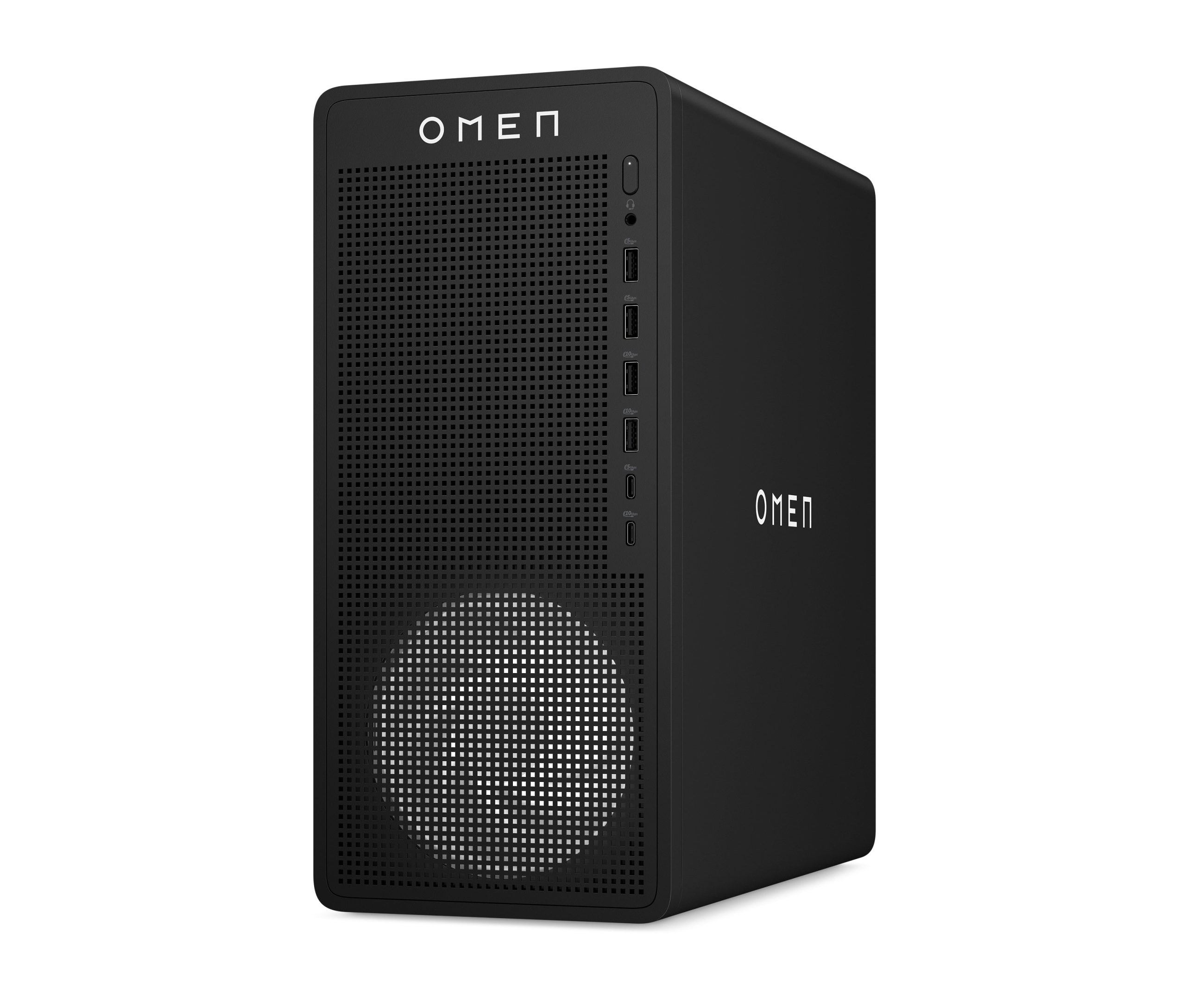 OMEN 16L Gaming Desktop TG03-0055m PC. Windows 11 Home. AMD Ryzen™ 5. 16GB RAM. 512GB SSD. AMD Radeon™ RX 7600. Black - Image 2