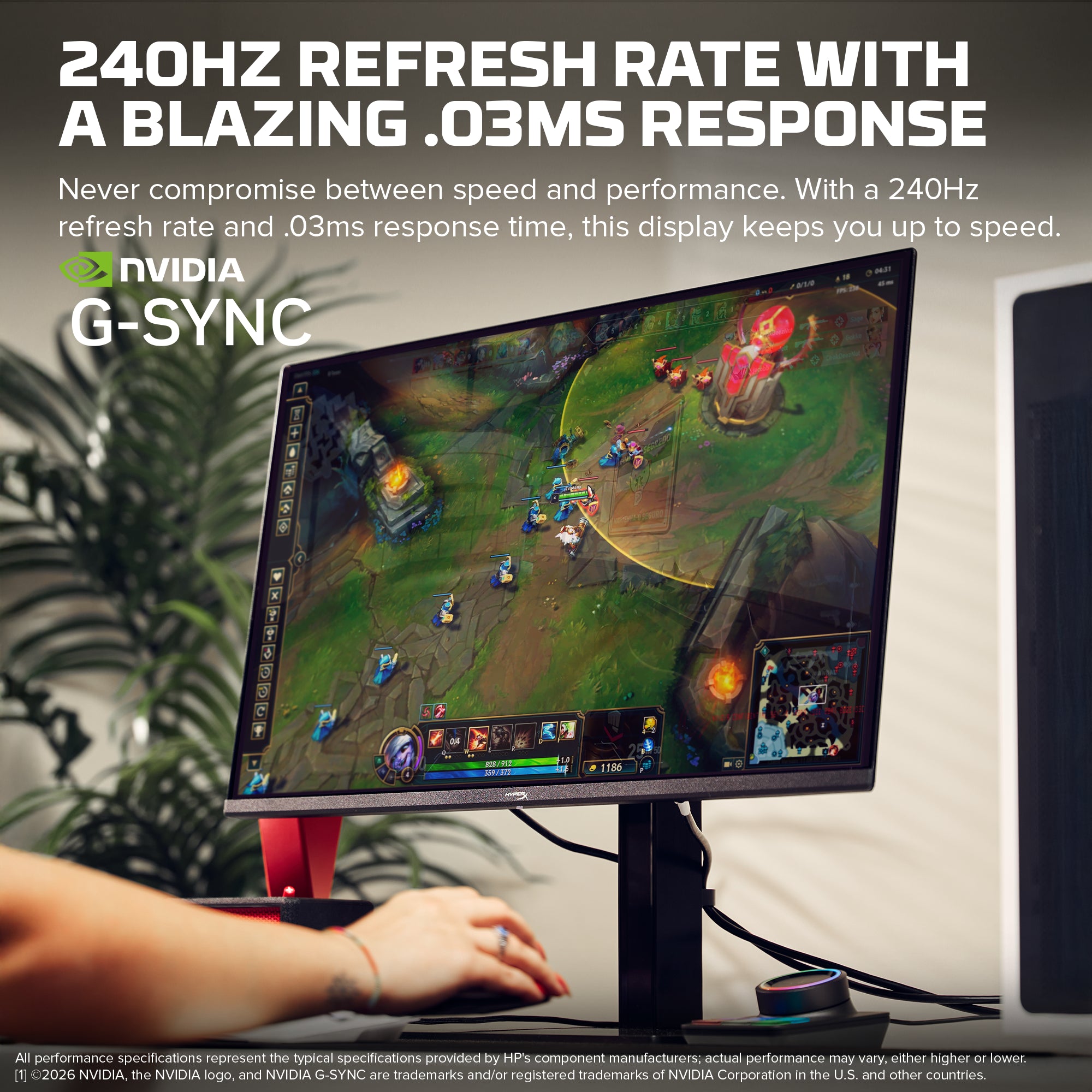 HyperX OMEN OLED 27 inch QHD 240Hz Gaming Monitor - OMEN OLED 27q - Image 4